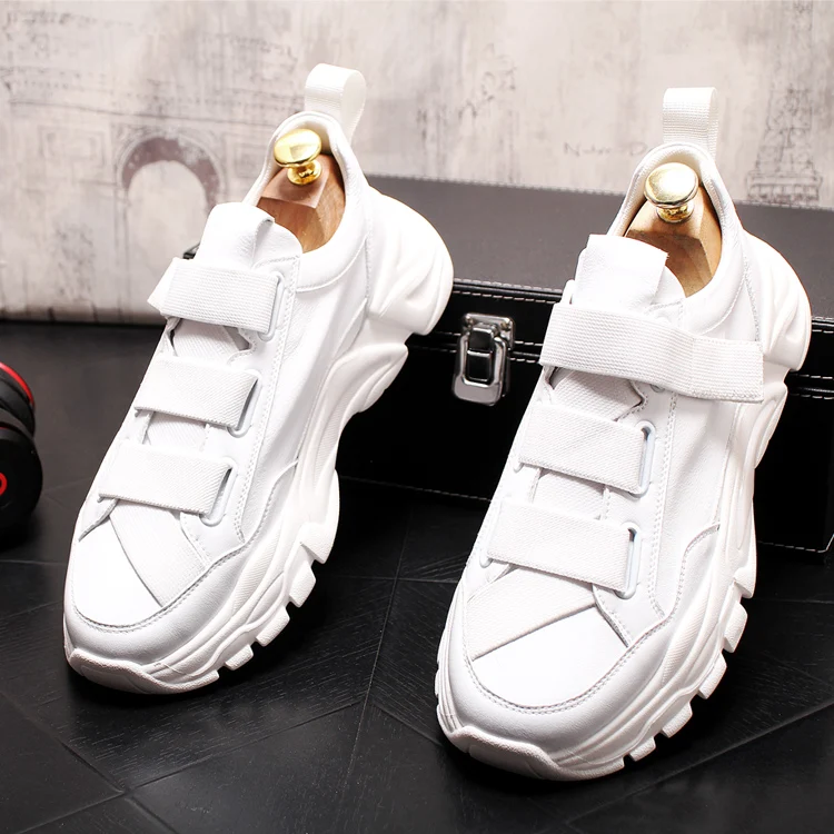 

Men Loafer Shoes Trendy Leather Slip-on Loafers Vintage Style Men Driving Comfortable Personality heightening shoes Casual Sho