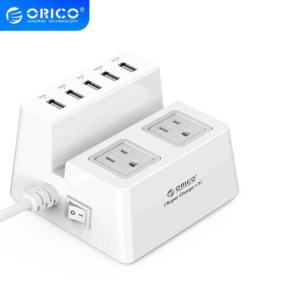 ORICO портативная полоса питания умная розетка настольное зарядное устройство USB