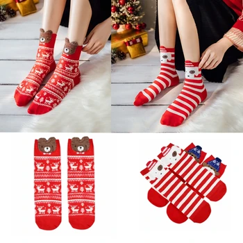 

Christmas Socks Elk Santa Claus Socking New Year Xmas Decoration Kids Gift for Home Merry Christmas Noel Navidad Natal рождество