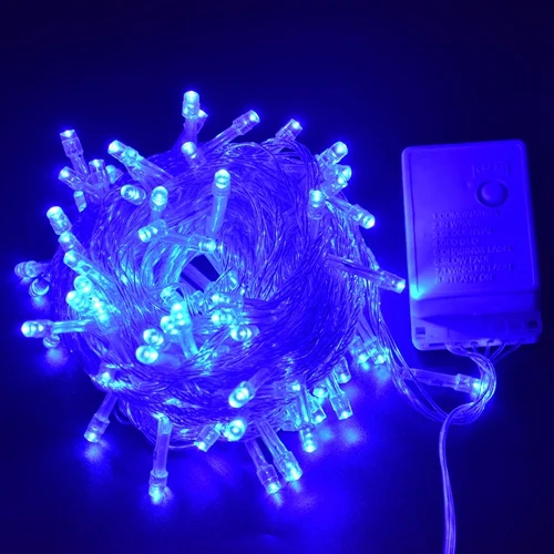 Blue Рождественская гирлянда светильник s 6 м 10 м 20 м 30 м 50 м 100 м 220 в сказочный светодиодный струнный светильник luces Led decoracion - Испускаемый цвет: Blue