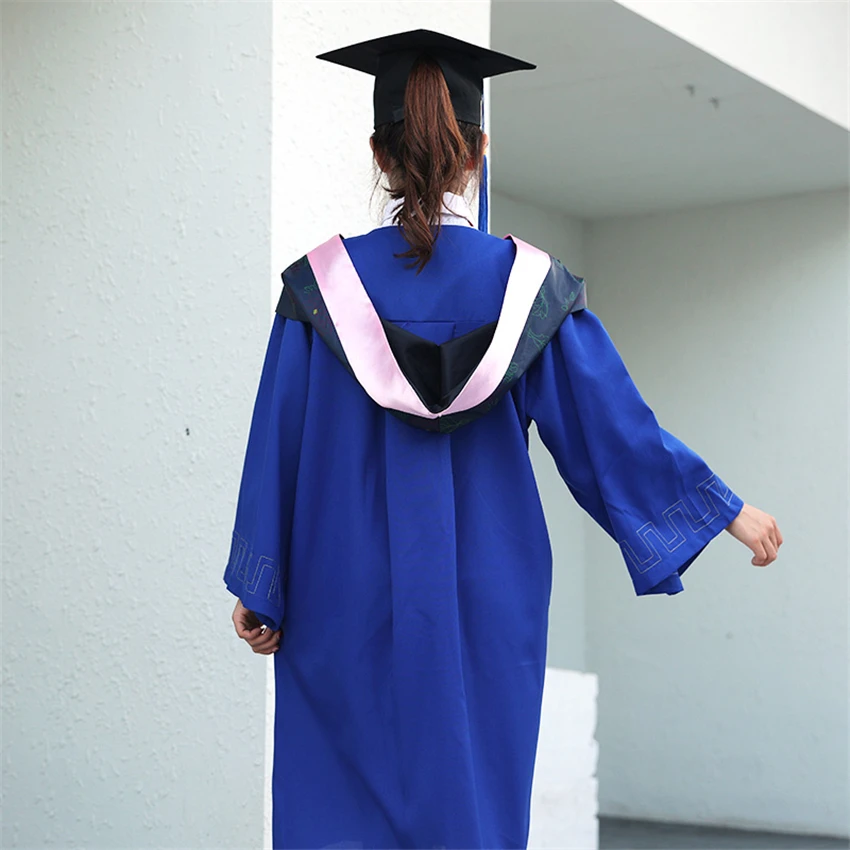 Unisex school uniform university student graduation party gown for girls gi...