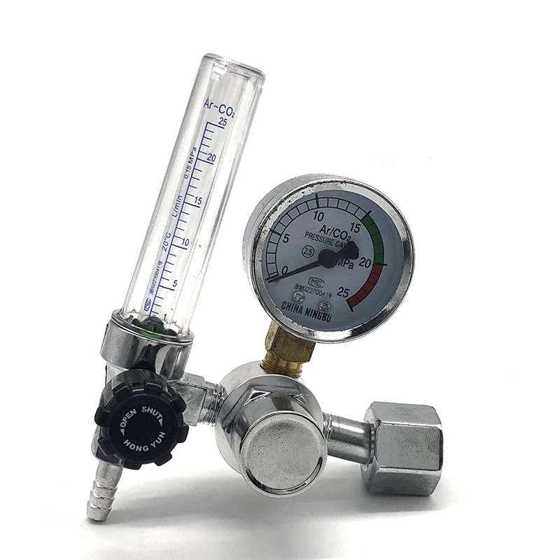 Высококачественная Сварка газового счетчика аргона CO2 регулятор потока давления MIG MAG сварочный Манометр 0-25 МПа для электроинструмента