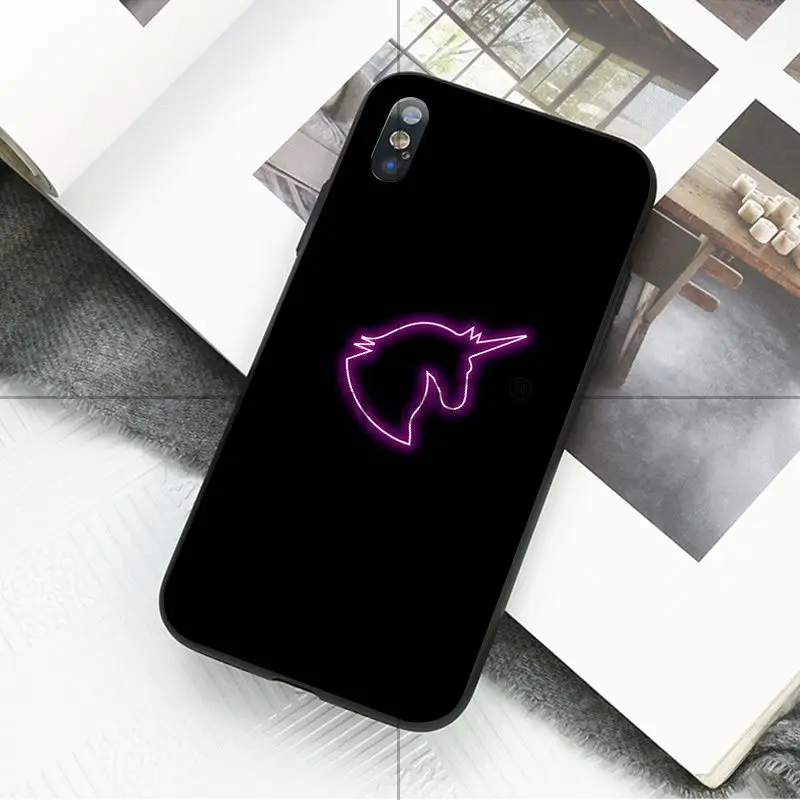 Ruicaica неоновая флуоресцентная линия Тигр любовь медведь чехол для телефона для Apple iPhone 8 7 6 6S Plus X XS MAX 5 5S SE XR 11 11pro max чехол
