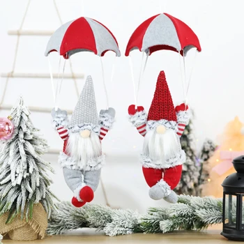 

Christmas Curtain Buckle Party Home Decoration Supplies Gift Home Window Decoration Forest Santa Claus Faceless Doll