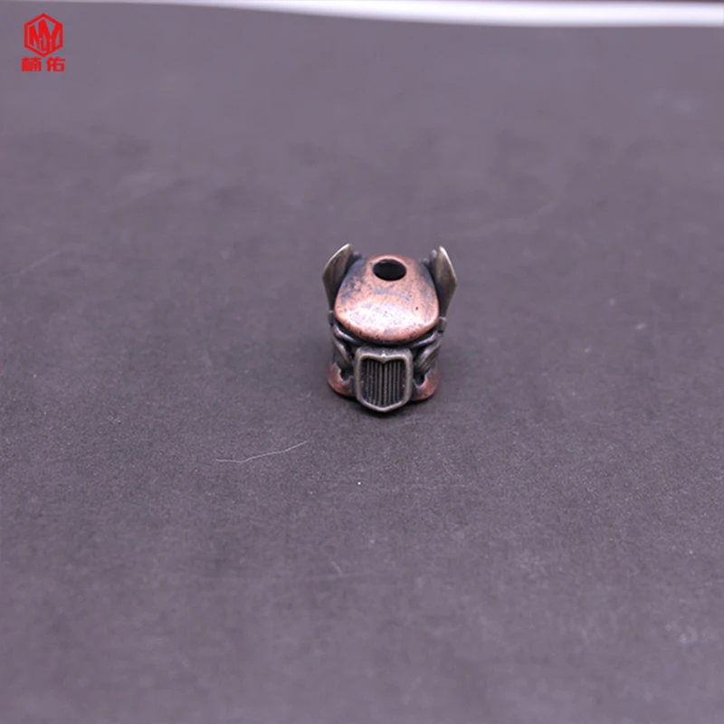 

1PC EDC Paracord Beads Locomotive Retro Brass Copper Lanyard Pendants Knife Beads Umbrella Rope Cord Necklace Bracelet Beads