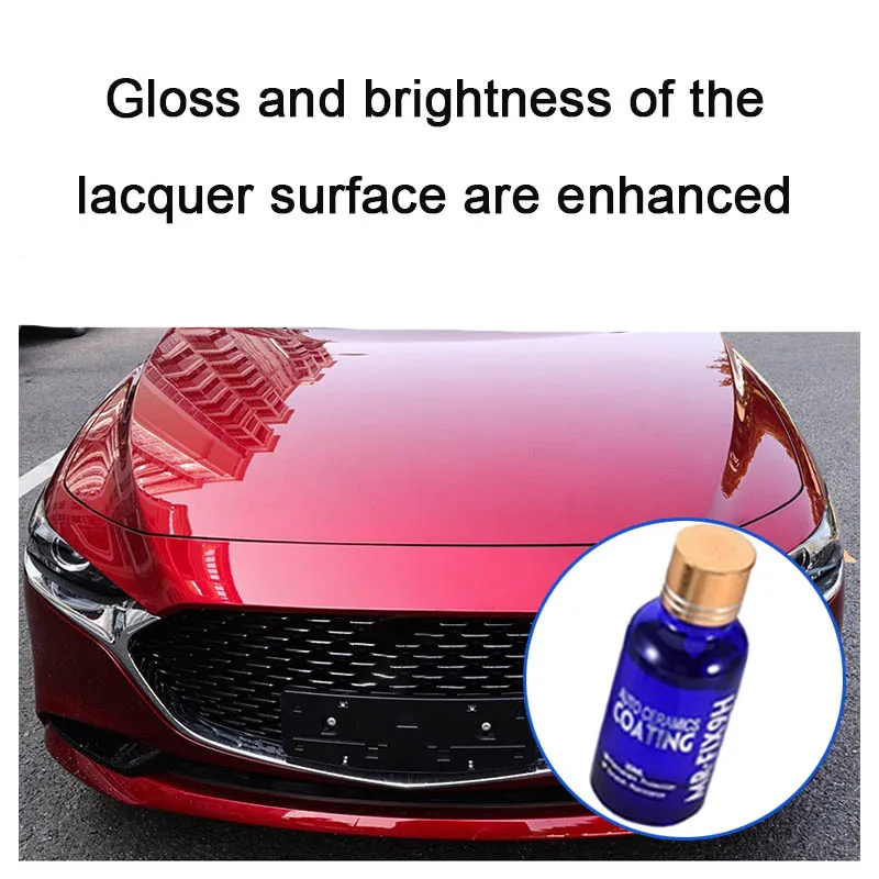 2PCS 9H Car Liquid Ceramic Coat Super Hydrophobic Glass Coating Set Polysiloxane and Nano materials Car Polish