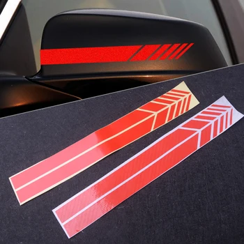 

beler Vinyl Red Side Car Rear View Mirror Stripes Sticker Fit for Mercedes Benz W204 W212 W117 W176 Edition 1 AMG 30x2cm
