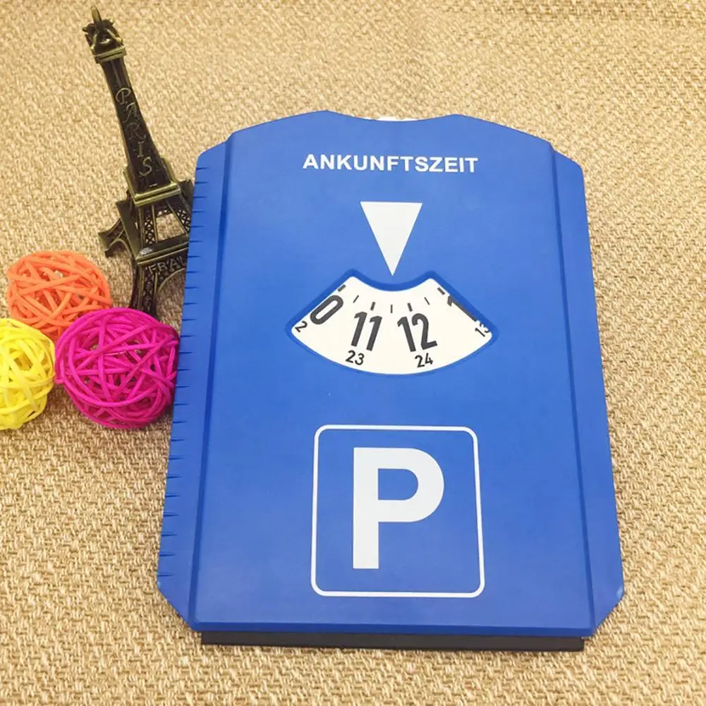Plastic Car Parking Disc Timer Clock Arrival Time Display with Snow Scraper AliExpress