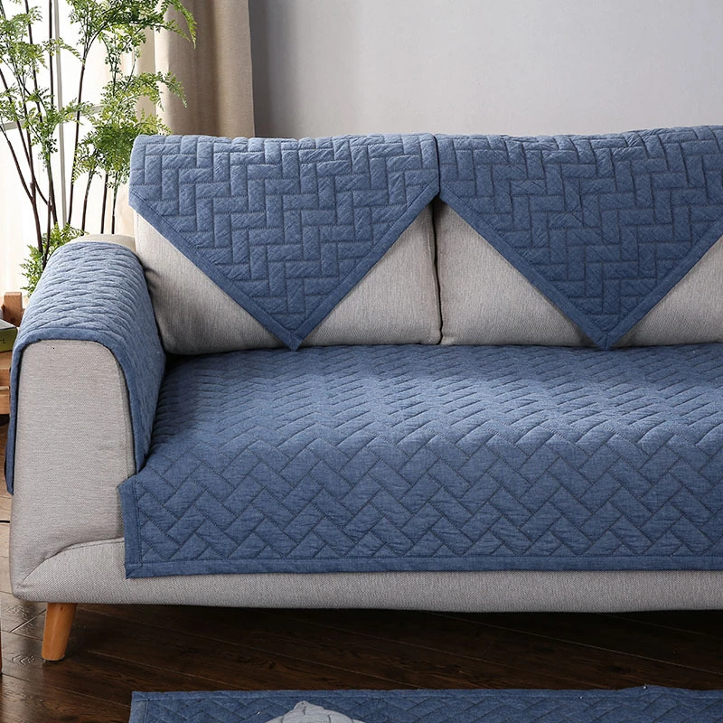 1 шт сплошной цвет домашний диван-покрывало кровать коврик для йоги хлопок Противоскользящая диванная Подушка Чехол разные размеры диванное полотенце
