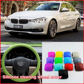 

multi-color Premium Car Non-slip Soft Silicone Steering Wheel Glove Cover Fit For BENZ C300