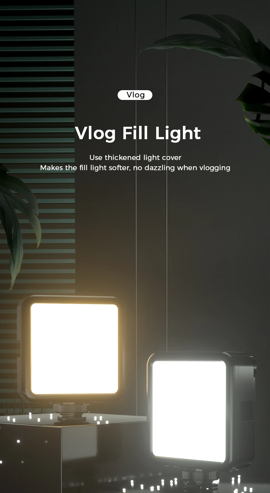 Ulanzi VL81 VL200 3200k-5600K Dimmable Mini LED Video Light for Smartphone SLR