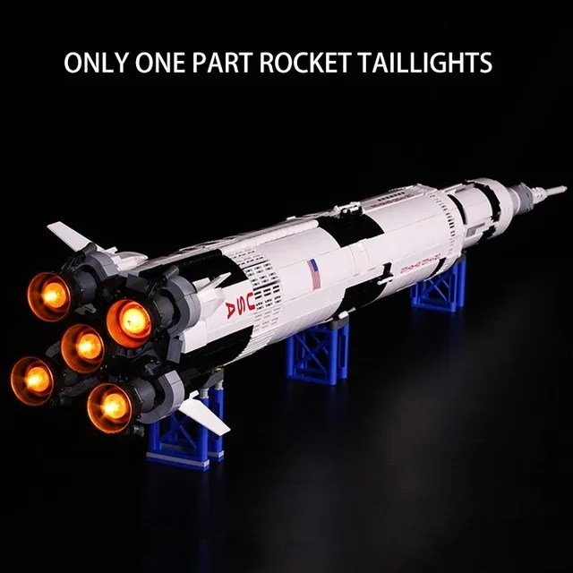 Блоки Moc 79002 Apollo Launchpad совместимые 37003 21309 Строительные кирпичи развивающие игрушки рождественские подарки для детей - Цвет: 37003 WIHT LIGHT
