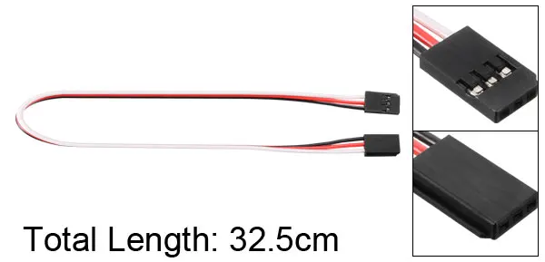 32.5cm Uxcell 1/5/10 шт сервокабель-удлинитель Кабель Провод 12,5-32,5 см M к M/M F RC Futaba JR анти-обратного 30/60 жилы провода - Цвет: 32.5cm