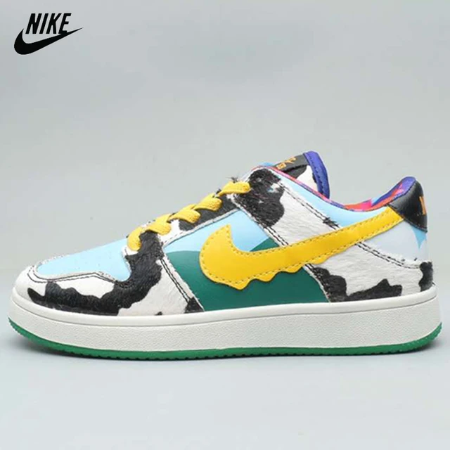 Ben Jerry X S X Nike Sb Dunk Bass Syracuse Koe Melk Kids Kid Jongen Jongen  Jongen Jongen Sport Skateboarden track Schoenen| | - AliExpress