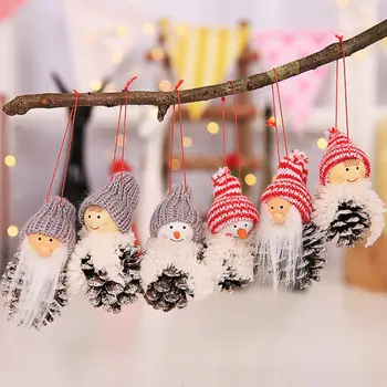 

Christms Decortion Snt Clus Hnging Doll Gift 3 Piece Set Pendnt Christms Tree Home Decortion