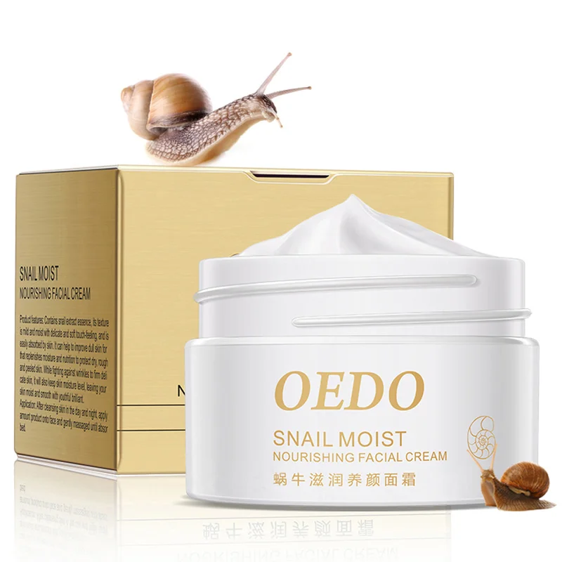 

OEDO Snail Repair Facial Cream Anti Aging Oil-Control Facial Skin Care Anti Wrinkle Shrink Pores Moisturizing Lifting Skin TSLM1
