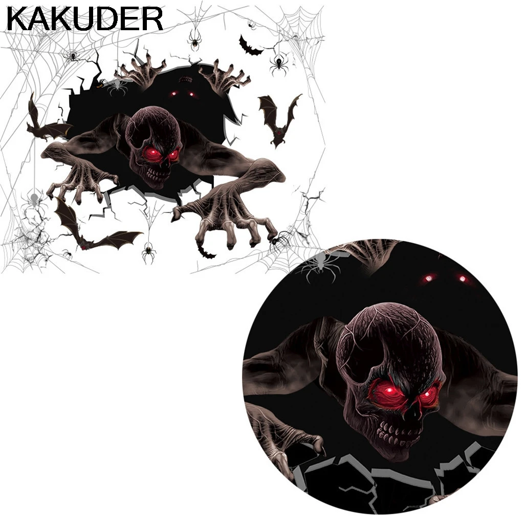 KAKUDER Наклейки на стены для празднования Хэллоуина ужас Наклейка стену паук