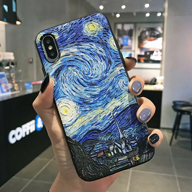 3D рельеф с тиснением и изображением ТПУ для мобильного телефона xiao Mi 10 Redmi Note 7 8 6 5