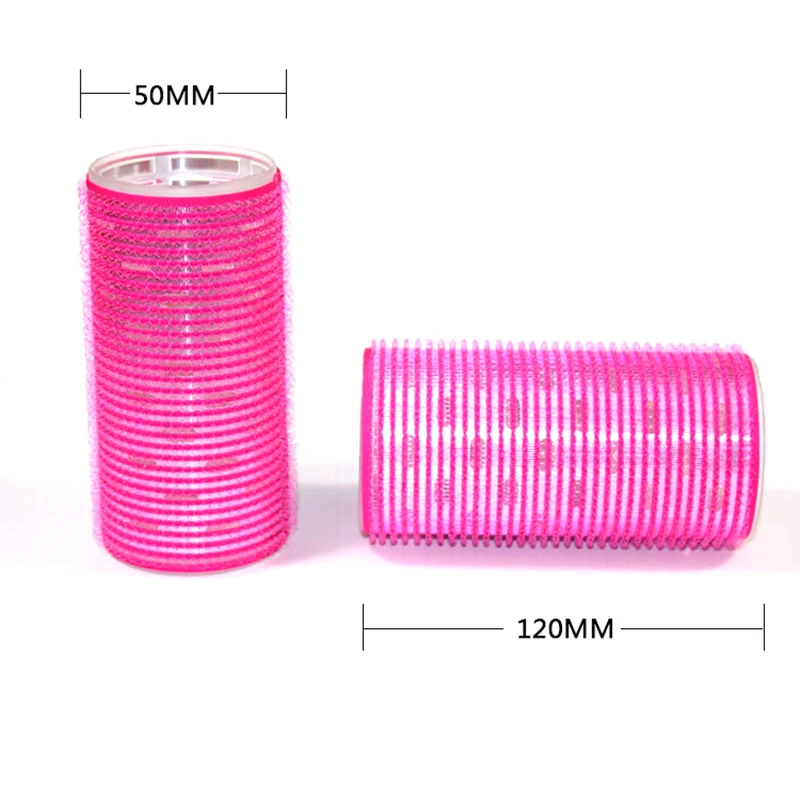 50*120mm Hair Rollers Lengthened Aluminum Sheet Plastic Magic Self-adhesive Hair Curler Air Bangs Curling Roller Hairdressing hair styling tool hair curling tools