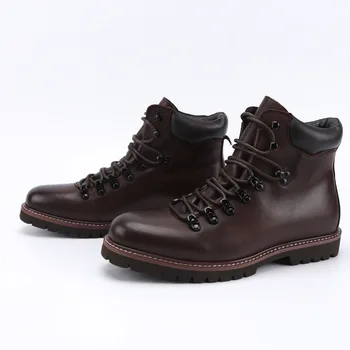 

Spring and autumn 2020: pure color top leather high top boots Martin boots tooling boots British boots desert boots