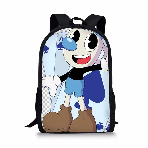 HaoYun модный детский школьный рюкзак Cuphead Mugman, 3D принт, детская школьная сумка, рюкзак для путешествий с рисунком аниме - Цвет: CDWX4375C