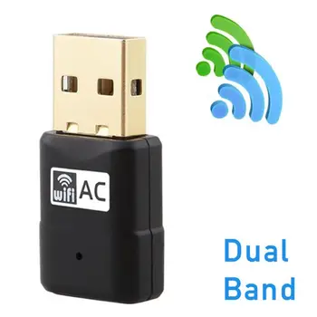 

USB WiFi Adapter 2.4GHz / 5.8GHz 600Mbps Network-Adapter LAN Card for Desktop Laptop PC