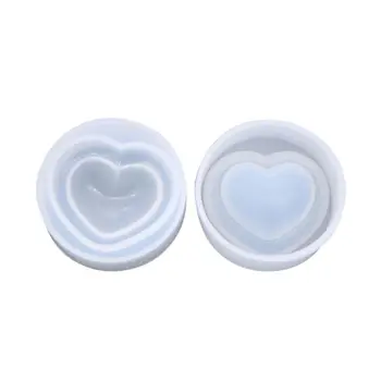 

Crystal Epoxy Silicone Mold DIY Handmade Crafts Pendant Mould Double-layer Love Heart Shape Resin Molds
