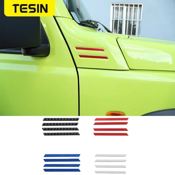 

TESIN Car Goods For Carbon Fiber Stickers Car A-pillar Corner Decorative Cover for Suzuki Jimny 2019+ Car Exterior Accessories