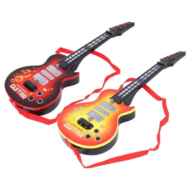Music Electric Guitar 4 Strings Musical Instrument Educational Toy Kids Toy Gift 5