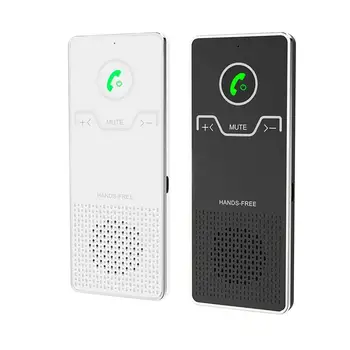 

Car Sun Visor Wireless Bluetooth Receiver Hands-Free Kit for MP3 Broadcast White