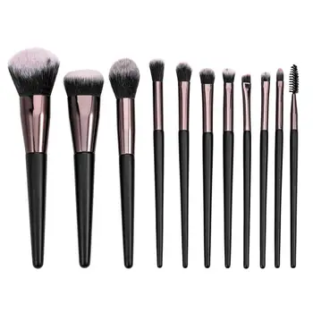 

11PCS Makeup Brushes Kit Foundation Powder Blush Eyeshadow Concealer Lip Eye Make Up Brush Cosmetics eye makeup tools