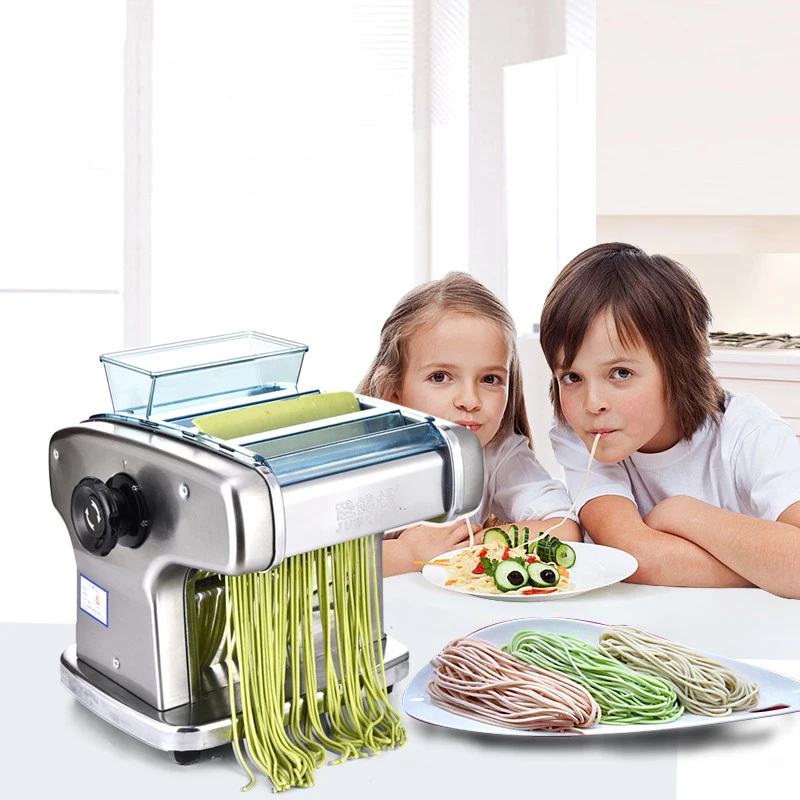 220V Electric Noodles Maker FKM-150 Multi Functions Stainless Steel Dough Pressing Cutting Machine Noodles Maker