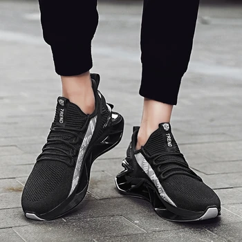 

New Men Mesh Breathable Non-Slip Running Shoes Male Outdoor Comfortable Walking Trainers Men Casual Shoes Adult Movement Shoes
