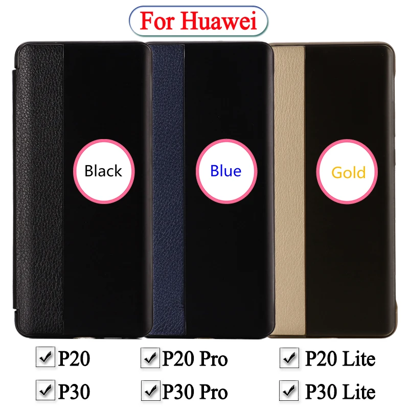 P30pro чехол для телефона huawei p20 p30 pro lite светильник флип-чехол на p 20 30 30pro 20lite 20 p 30 p window touch кожаный чехол
