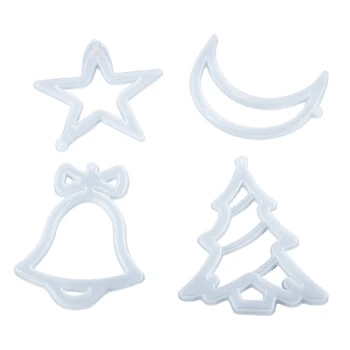 

DIY Christmas Listed Decor Pendant Casting Silicone Mould Crafts Jewelry Making Tools Crystal Epoxy Resin Mold