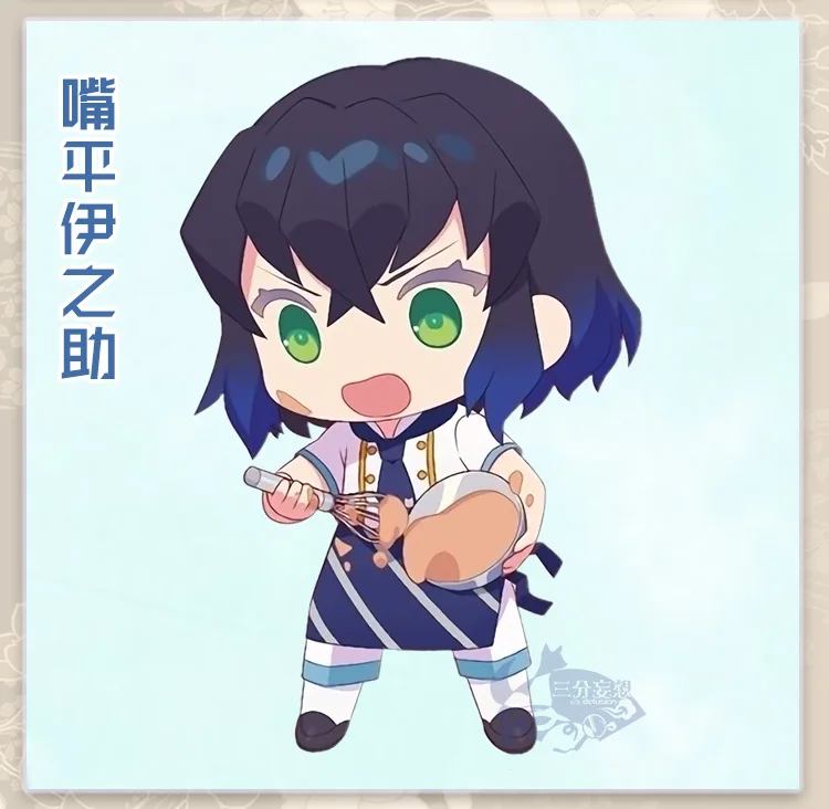 as pic Аниме демон убийца Kimetsu no Yaiba Tanjirou Nezuko Zenitsu Inosuke Giyuu Shinobu Mitsuri платье горничной Кофейня Униформа Cospla - Цвет: as pic