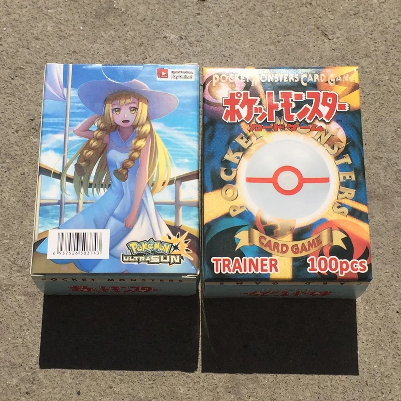 100 шт./кор. Pokemon флэш-карты PTCG боевые карты не повторяет 92 шт. тренер и 8 шт. карточки для реквизита детская игрушка в подарок