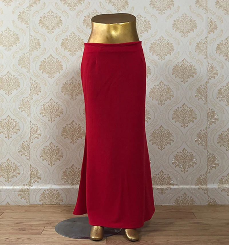 Falda pura de elasticidad para faldas largas de corte sirena de fiesta de noche ajustadas de ropa islámica de sólido de cadera de Dubai _ - AliExpress Mobile