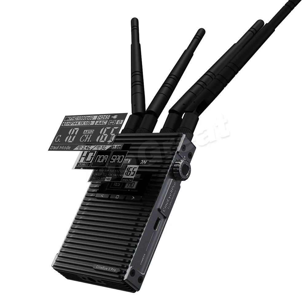 US $599.00 ACCSOON CineEye 2 Pro Wireless Transmission Monitor System 24Ghz5Ghz DualBand 1080P 60fps Ultra Low Latency 350m For Gimbal
