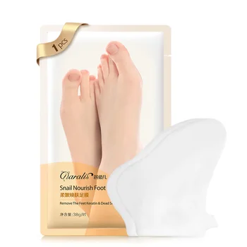 

Snail Nourish Foot Mask Pedicure Socks Remove Dead Skin Heels Foot Peeling Mask Moisturizer Repair Foot Care