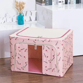 

Storage Box-Clothes Oxford Cloth Spinning Quilt Bag Fabric Storage Box Covered King Size Folding Wardrobe Storage Box