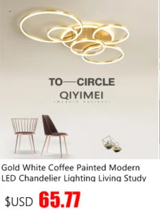 Modern LED ceiling chandelier lights for living room bedroom Dining Study Room White Black Body AC90-260V Chandeliers Fixtures large chandeliers