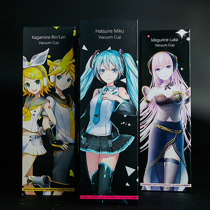 Hatsune Miku Thermos Steel Water Bottle LED Display Temperature Sensing Cup Manga Role Kagamine RIN&LEN Vocaloid