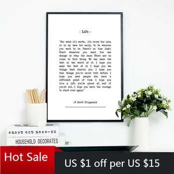 

Life Quote Print Poem Poster Modern Inspirational Canvas Painting Wall Art Decor Picture For Posters Aesthetic Room Decorative