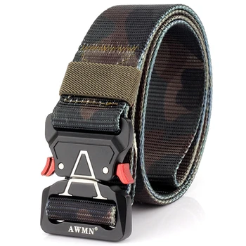 

New Mens Army Belts Quick Release Tactical Belt Male Fashion Men Canvas Waistband Strap Outdoor Hunting Sports Tactical Belt