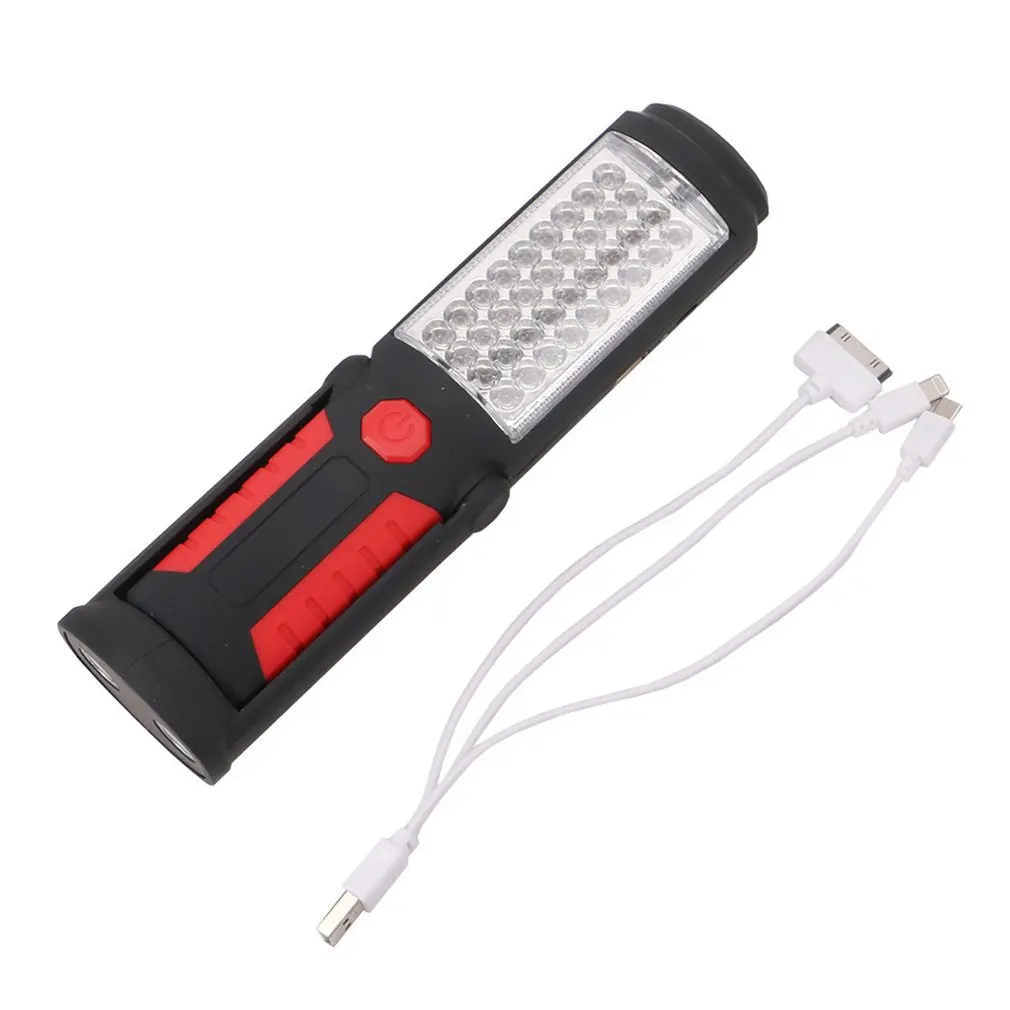 

Handheld USB Charging 36+5LED Work Light LED Repairing Emergency Flashlight Work Lamp with Magnet Bottom