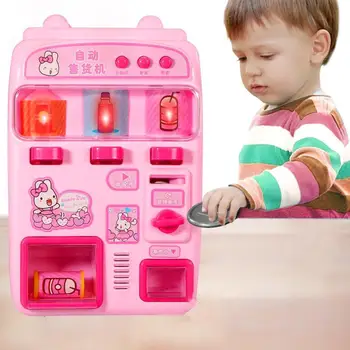 

Kuulee Kids Simulate Beverage Vending Machine Play-House Toy for 3-6 Years Old Girls Educational Toy
