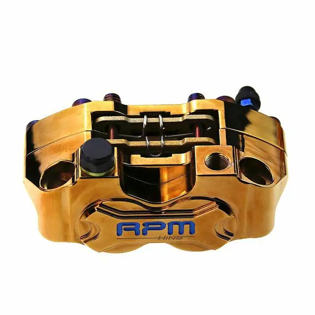 Pinza de freno de motocicleta Rpm Adelin bomba de freno 82 мм montaje Chapado en color универсальный для Yamaha скутер Rsz Jog Dirt - Цвет: plating golden