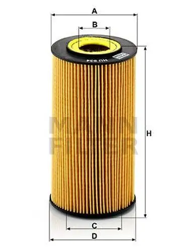 Фильтр масляный MB W220/W211/W463/W163 4.0CDI 00 MANN-FILTER HU9