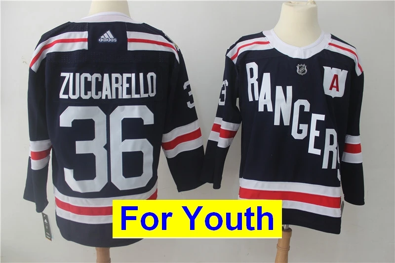 Детский Молодежный Нью-Йорк артеми Panarin Henrik Lundqvist Mika Zibanejad коврики Zuccarello Ryan McDonagh трикотажные изделия - Цвет: as photo